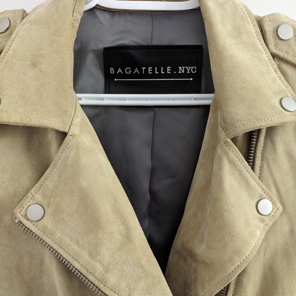 Bagatelle NYC Suede Moto Jacket - Size Small - Picture 5 of 12
